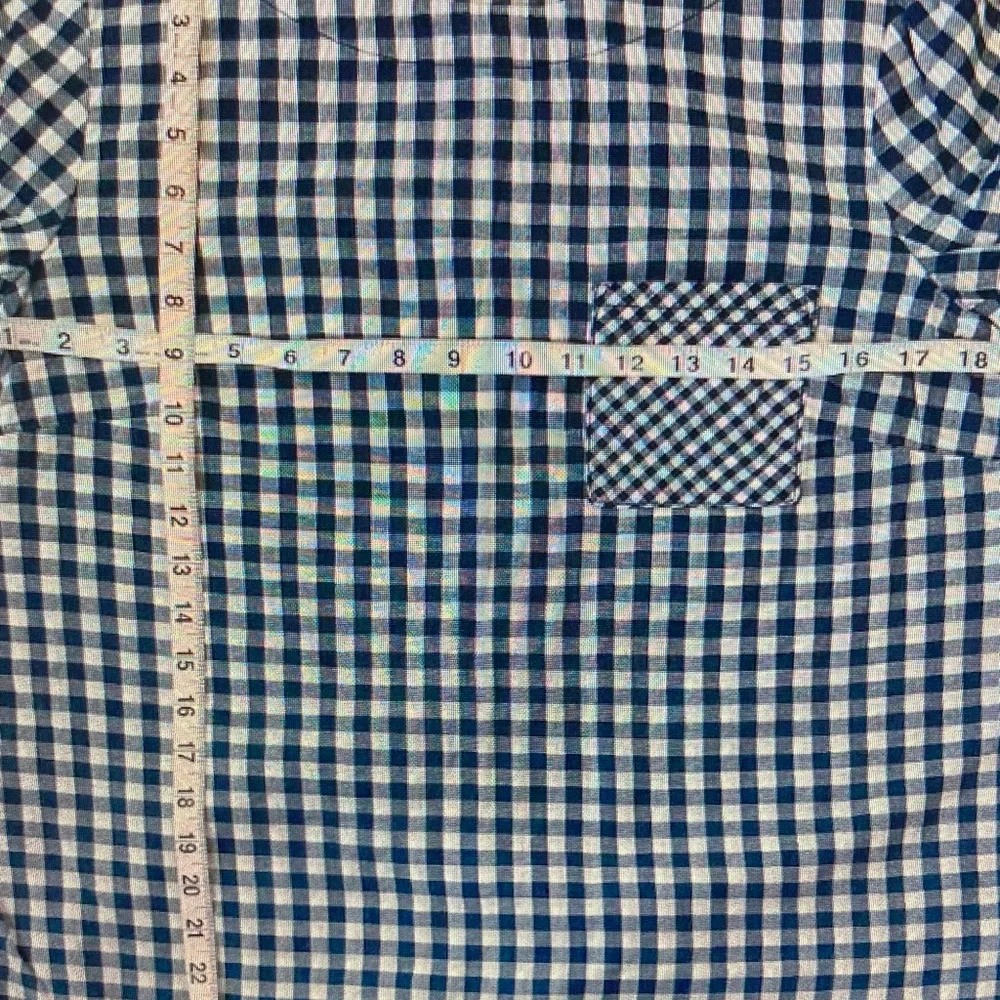 J. Jill Blue and White Gingham Button-Up - Picture 5 of 5